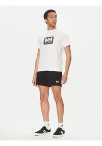 Helly Hansen T-Shirt Box 54597 Biały Regular Fit. Kolor: biały. Materiał: bawełna