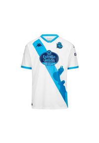Kappa - Trzecia koszulka dla dzieci Deportivo La Corogne 2024/25. Kolor: niebieski, biały, wielokolorowy. Sport: piłka nożna