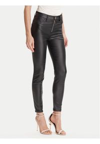 Rinascimento Spodnie z imitacji skóry CFC0126158003 Czarny Skinny Fit. Kolor: czarny. Materiał: skóra