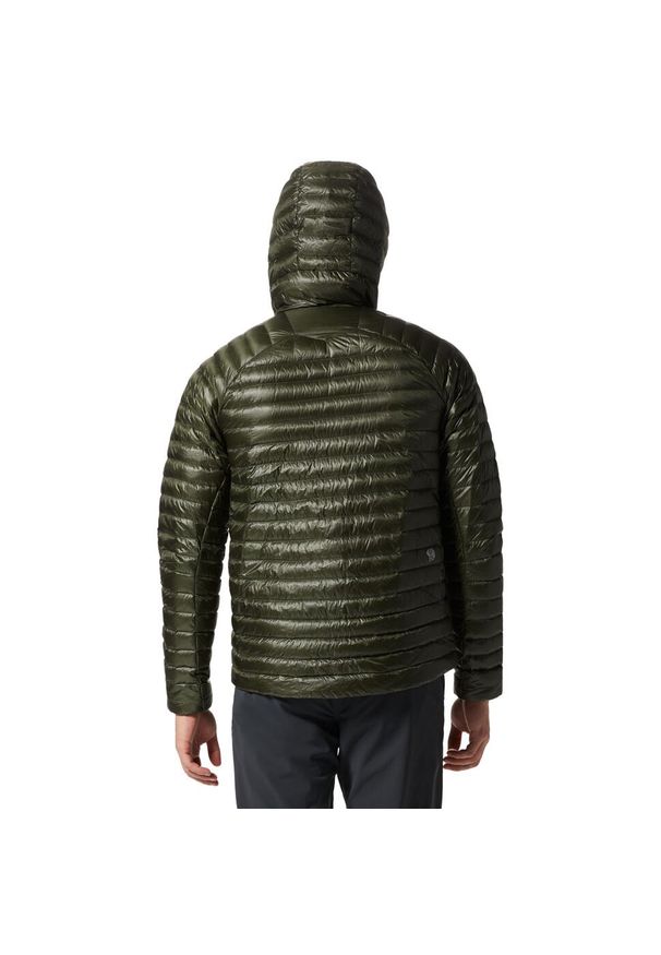 MOUNTAIN HARDWEAR - Kurtka puchowa z kapturem Mountain Hardwear Ghost Whisperer/2™. Typ kołnierza: kaptur. Kolor: zielony. Materiał: puch. Sport: turystyka piesza