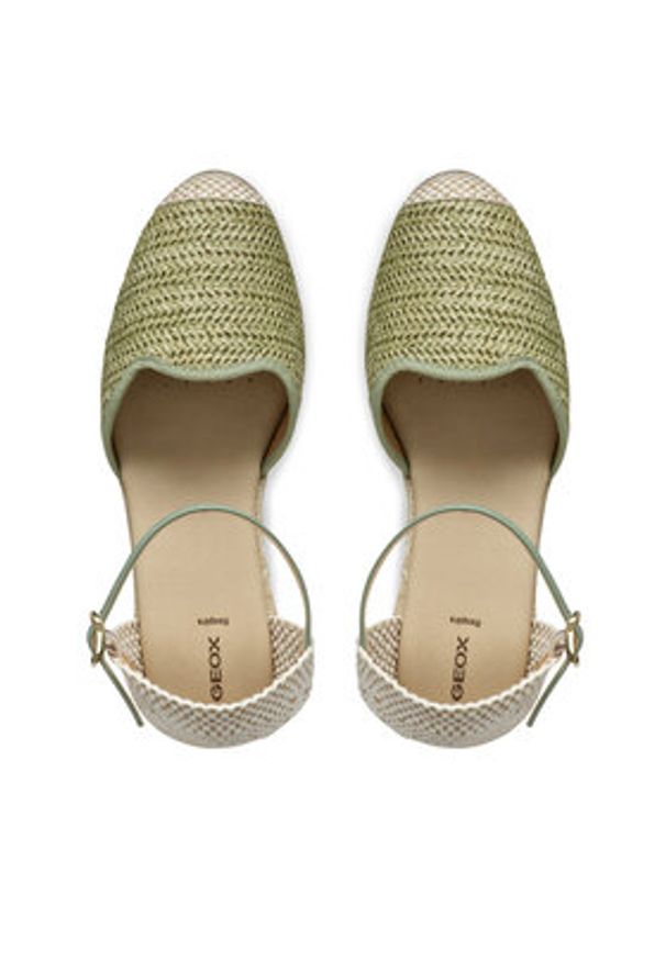Geox Espadryle Gelsa Low D55NGE 02MLM C3002 Zielony. Kolor: zielony. Materiał: materiał