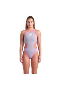 Strój Kąpielowy damski Arena One Biglogo One Piece. Kolor: szary #1