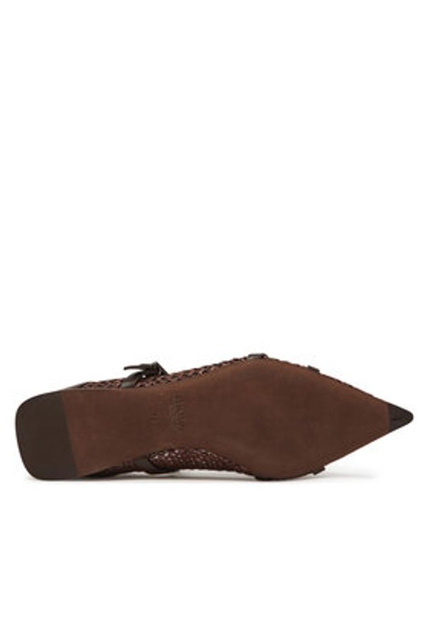 Max Mara Półbuty 2514521332600 Brązowy. Kolor: brązowy. Materiał: skóra