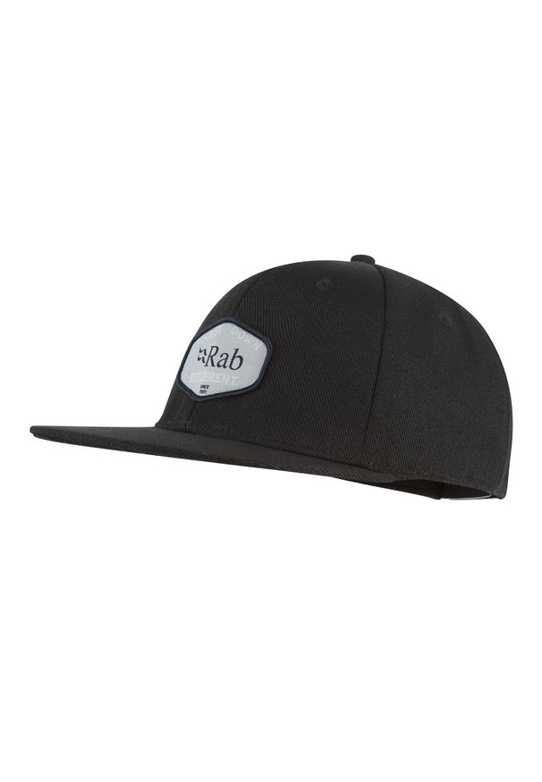Czapka z daszkiem bawełniana Rab Axion Badge Cap. Kolor: czarny. Materiał: bawełna