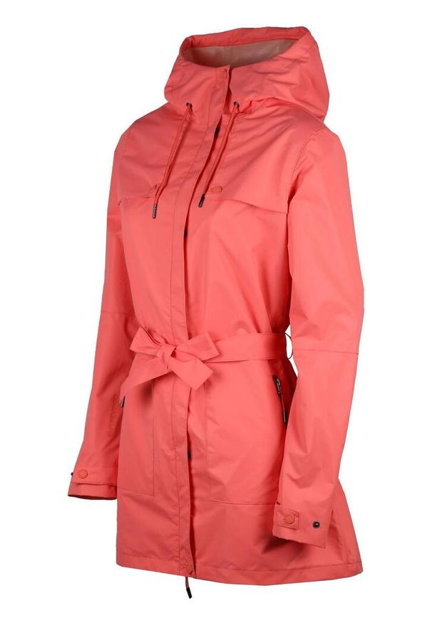 FUNDANGO - Płaszcz przeciwdeszczowy damski Fundango Regina Waterproof Trench. Kolor: pomarańczowy, żółty, wielokolorowy. Długość rękawa: długi rękaw. Długość: długie
