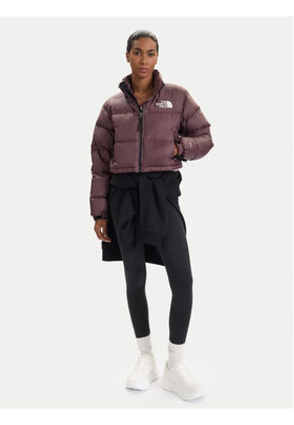 The North Face Kurtka puchowa Nuptse NF0A5GGE Fioletowy Regular Fit. Kolor: fioletowy. Materiał: syntetyk