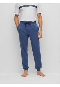 BOSS - Boss Spodnie dresowe 50473000 Granatowy Regular Fit. Kolor: niebieski. Materiał: bawełna