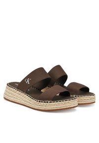 Calvin Klein Jeans Espadryle Sporty Rope Mg Lth Webbing YW0YW01704 Brązowy. Kolor: brązowy. Materiał: materiał. Styl: sportowy #3