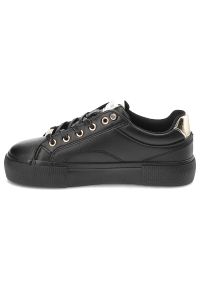 Big-Star - Czarne Sneakersy Big Star Sportowe Obuwie Damskie. Okazja: na co dzień. Kolor: czarny. Materiał: skóra ekologiczna