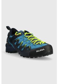 Salewa buty Wildfire Edge męskie kolor niebieski. Zapięcie: sznurówki. Kolor: niebieski. Materiał: materiał, guma. Szerokość cholewki: normalna. Sezon: zima #2