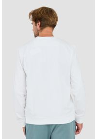Guess - GUESS Biała męska bluza Audley Cn Fleece, Rozmiar XL. Kolor: biały