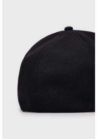 C.P. Company czapka kolor czarny z aplikacją. Kolor: czarny. Wzór: aplikacja #4
