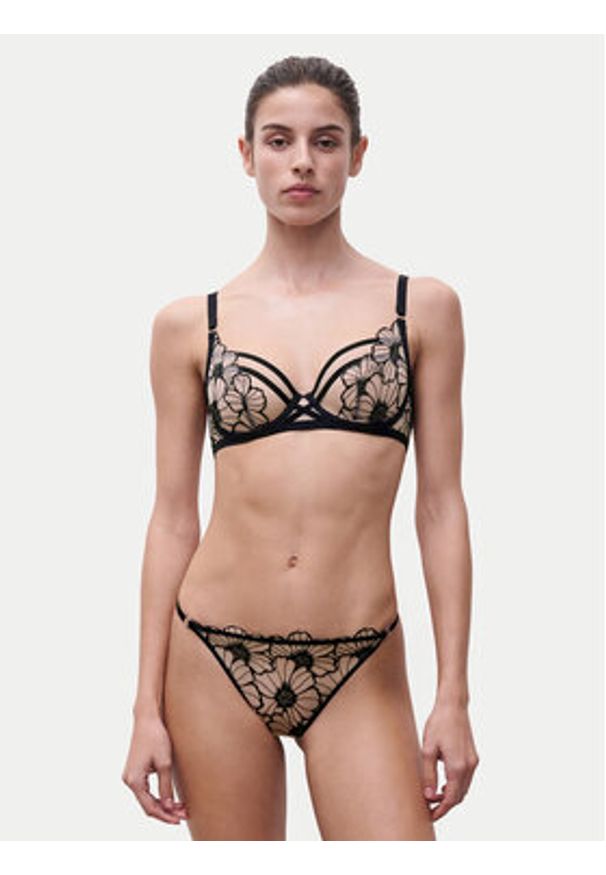 Chantelle Biustonosz z fiszbiną Lush C22OM0 Czarny. Kolor: czarny. Materiał: syntetyk