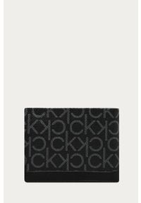 Calvin Klein - Portfel. Kolor: czarny. Materiał: bawełna, materiał, skóra #2