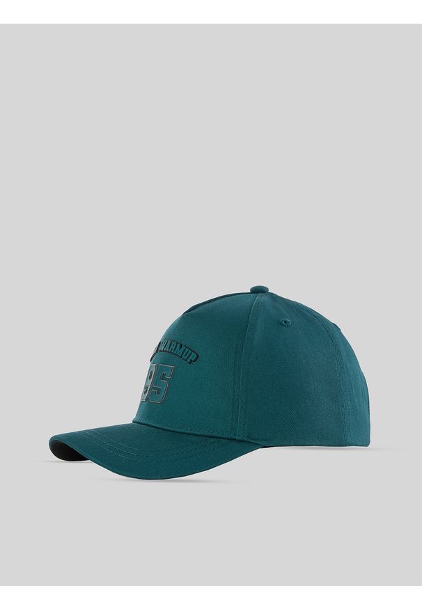 4f - 4F Czapka z daszkiem strapback chłopięca - zielona ONE SIZE (55cm). Kolor: zielony. Materiał: materiał, bawełna. Styl: casual