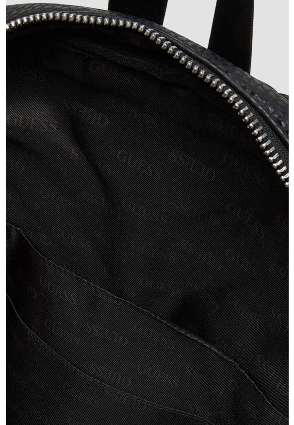Guess - GUESS Czarny męski plecak Torino. Kolor: czarny. Materiał: skóra ekologiczna. Styl: elegancki