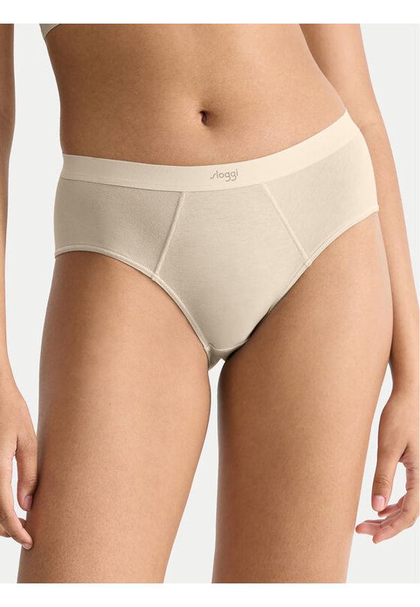 Sloggi Figi klasyczne Ever Ease 10219600 Beżowy. Kolor: beżowy. Materiał: bawełna