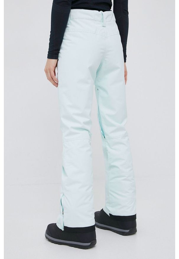 Rip Curl spodnie Qanik damskie. Kolor: niebieski. Materiał: syntetyk, materiał, puch. Sport: narciarstwo, snowboard