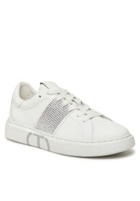 TwinSet - Sneakersy TWINSET 241TCP016 Bianco Ottico 00001. Kolor: biały. Materiał: skóra