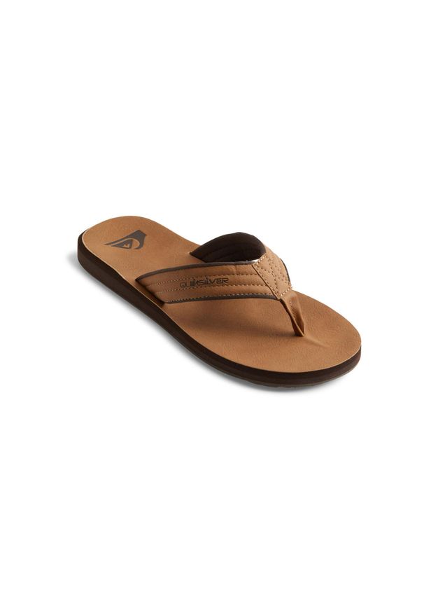 Quiksilver - Sandały dla Mężczyzn CARVER NUBUCK Beżowy. Okazja: na plażę. Kolor: beżowy. Materiał: guma, syntetyk, materiał. Styl: sportowy
