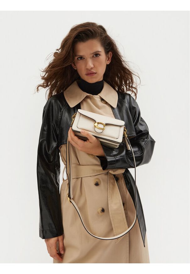 Coach Torebka CY201 Écru. Materiał: skórzane