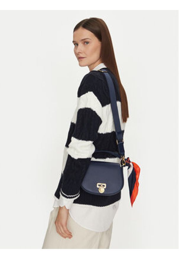 Lauren Ralph Lauren - LAUREN RALPH LAUREN Torebka 431956961004 Granatowy. Kolor: niebieski. Materiał: skórzane