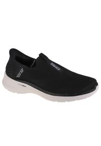 skechers - Buty do chodzenia męskie, Skechers Go Walk 6 - Easy On. Kolor: czarny. Sport: turystyka piesza