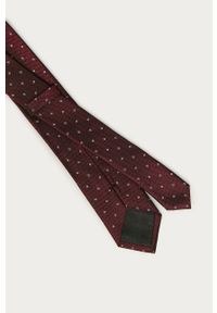 Calvin Klein - Krawat. Kolor: brązowy. Materiał: tkanina, jedwab #2