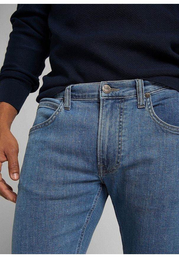 Lee - LEE DAREN ZIP FLY MĘSKIE SPODNIE JEANSOWE JEANSY LIGHT STONE L707NL66 112118291