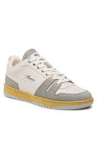 Sneakersy Mercer Amsterdam The Brooklyn ME231013 White/Taupe 156. Materiał: skóra
