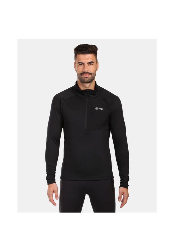 Męska polarowa warstwa środkowa Kilpi VIGO-M. Kolor: czarny. Materiał: polar. Sezon: zima. Sport: narciarstwo