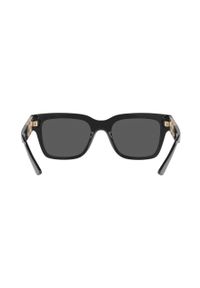 VERSACE - Versace okulary przeciwsłoneczne męskie kolor czarny. Kształt: prostokątne. Kolor: czarny #6