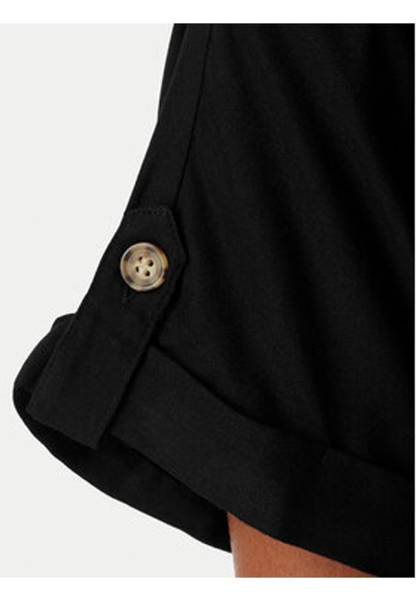 Vero Moda Sukienka koszulowa Bumpy 10325828 Czarny Regular Fit. Kolor: czarny. Materiał: wiskoza. Typ sukienki: koszulowe