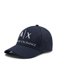 Czapka z daszkiem Armani Exchange. Kolor: niebieski