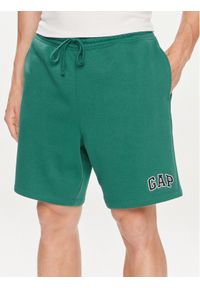 GAP - Gap Szorty sportowe 866764-01 Zielony Regular Fit. Kolor: zielony. Materiał: bawełna. Styl: sportowy