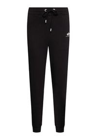 Alpha Industries Spodnie dresowe Basic 116051 Czarny Regular Fit. Kolor: czarny. Materiał: bawełna #4