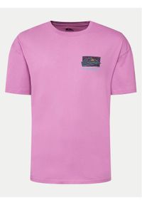 Quiksilver T-Shirt Spin Cycle EQYZT07653 Różowy Regular Fit. Kolor: różowy. Materiał: bawełna #1