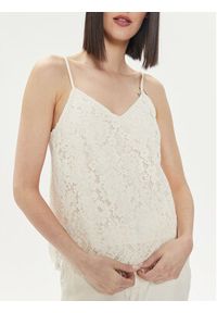 YAS Top Perla 26032812 Écru Regular Fit. Materiał: syntetyk #2