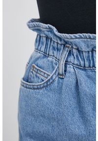 only - Only jeansy damskie high waist. Stan: podwyższony. Kolor: niebieski #3