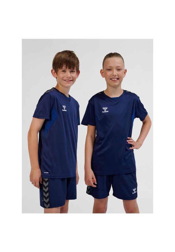 Koszulka dla dzieci Hummel Authentic Pl. Kolor: niebieski. Materiał: poliester. Sport: piłka nożna