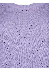 Zizzi Sweter M61150B Fioletowy Regular Fit. Kolor: fioletowy #3