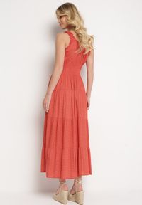 Born2be - Czerwona Sukienka Abill. Kolor: czerwony. Długość rękawa: bez rękawów. Sezon: lato. Styl: boho, wakacyjny. Długość: maxi #4