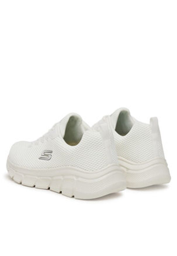 skechers - Skechers Sneakersy BOBS B FLEX 118106 OFWT Biały. Kolor: biały. Materiał: materiał