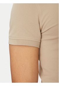 TOMMY HILFIGER - Tommy Hilfiger Polo 1985 MW0MW17771 Beżowy Slim Fit. Typ kołnierza: polo. Kolor: beżowy. Materiał: bawełna #4