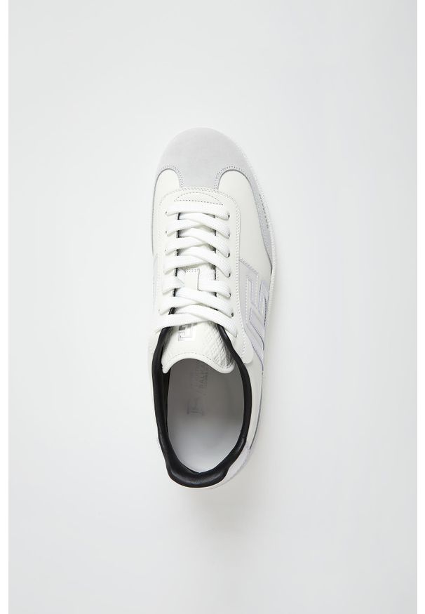 Balmain - Sneakersy męskie skórzane BALMAIN. Materiał: skóra