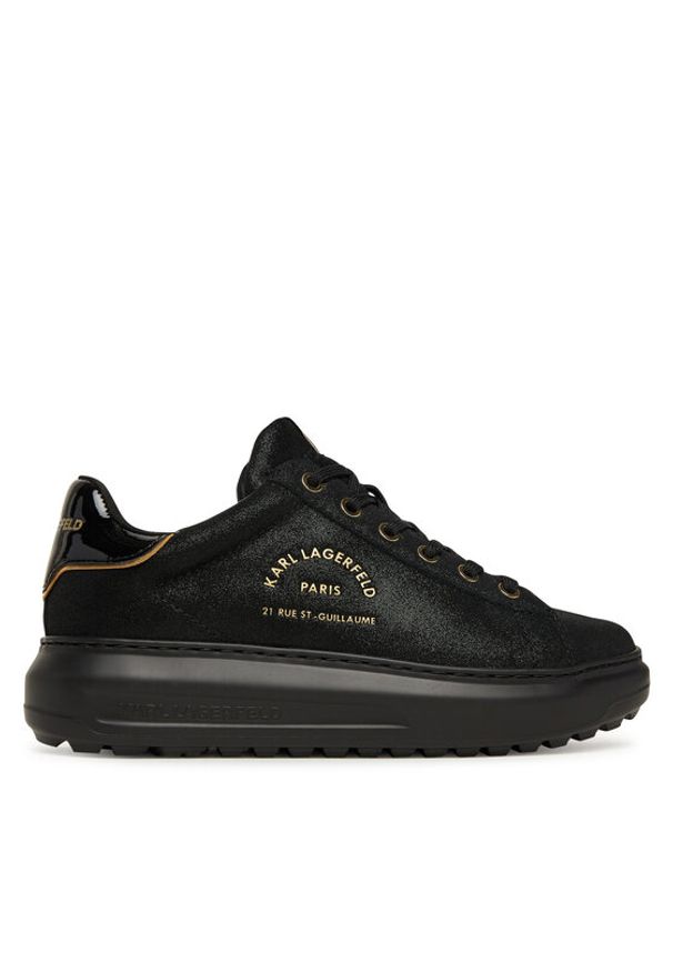 Karl Lagerfeld - KARL LAGERFELD Sneakersy KL67537 Czarny. Kolor: czarny. Materiał: skóra