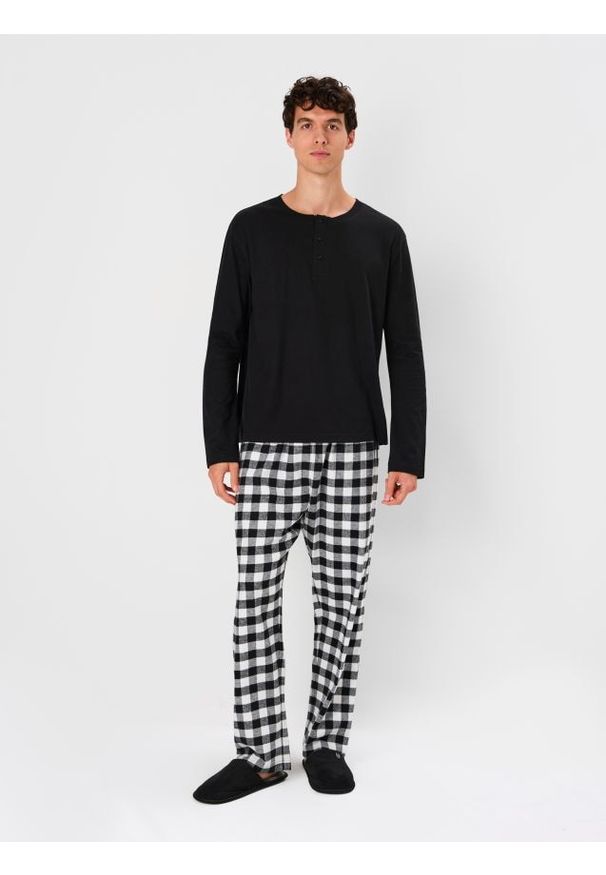 Sinsay - Bawełniana piżama dwuczęściowa - wielobarwny. Materiał: bawełna