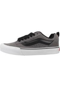 Vans - Kapcie VANS KNU SKOOL Szary. Kolor: szary. Materiał: tkanina, skóra. Sport: turystyka piesza