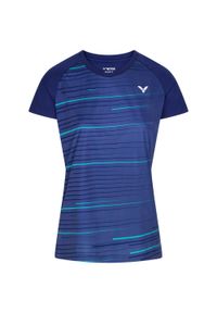 Koszulka do tenisa damska Victor T-34100 B. Kolor: niebieski. Sport: tenis #1