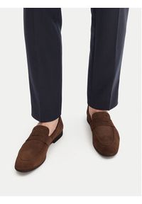 Gino Rossi - GINO ROSSI Mokasyny SIMO-01 MI08 Brązowy. Kolor: brązowy. Materiał: zamsz, skóra #7